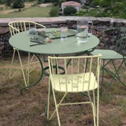 FERMOB Table Ronde Ø137 cm Romane en Acier