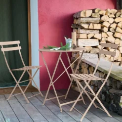 FERMOB Table Ronde Pliante Ø60 cm Bistro en Acier