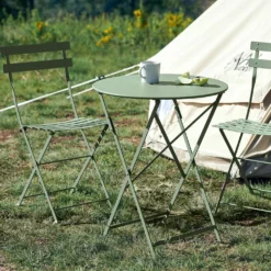 FERMOB Table Ronde Pliante Ø60 cm Bistro en Acier