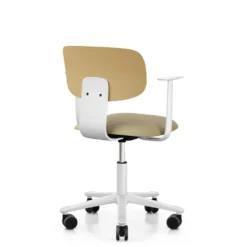 FLOKK Chaise de bureau assise capitonnée avec accoudoirs Tion 2140
