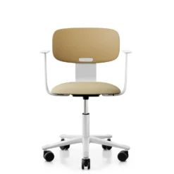 FLOKK Chaise de bureau assise capitonnée avec accoudoirs Tion 2140
