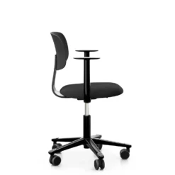 FLOKK Chaise de bureau assise capitonnée avec accoudoirs Tion 2140