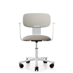 FLOKK Chaise de bureau assise capitonnée avec accoudoirs Tion 2140