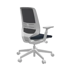 FLOKK Fauteuil de bureau base grise Light Up 250SL