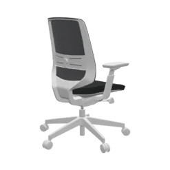FLOKK Fauteuil de bureau base grise Light Up 250SL