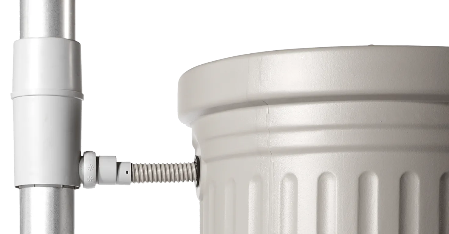 GARANTIA Récupérateur d'eau aspect colonne Romaine 330 L Sable