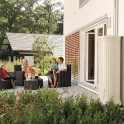 GARANTIA Récupérateur d'eau aspect colonne Romaine 330 L Sable
