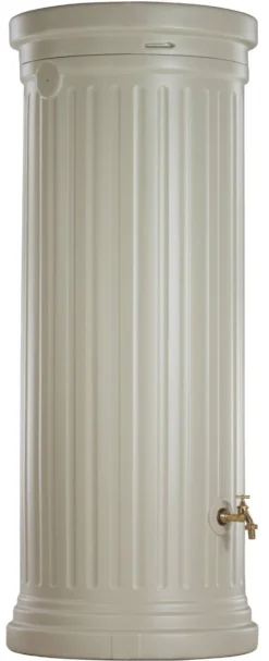 GARANTIA Récupérateur d'eau aspect colonne Romaine 330 L Sable