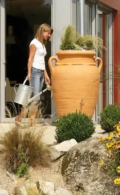GARANTIA Récupérateur d'eau avec bac à fleurs 250L, Antik