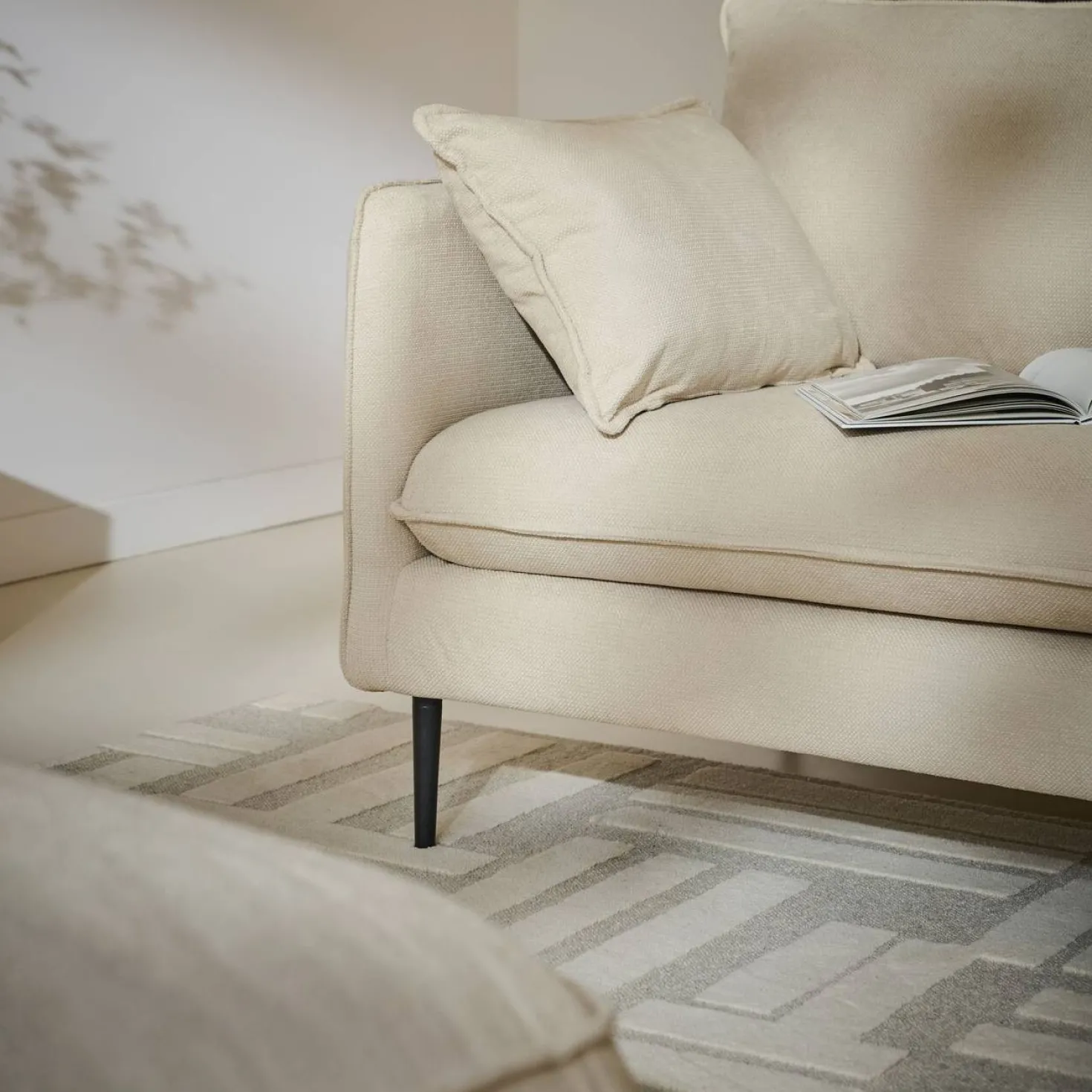 Grand pouf tissu Otis