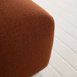 Grand pouf tissu tramé Pavel