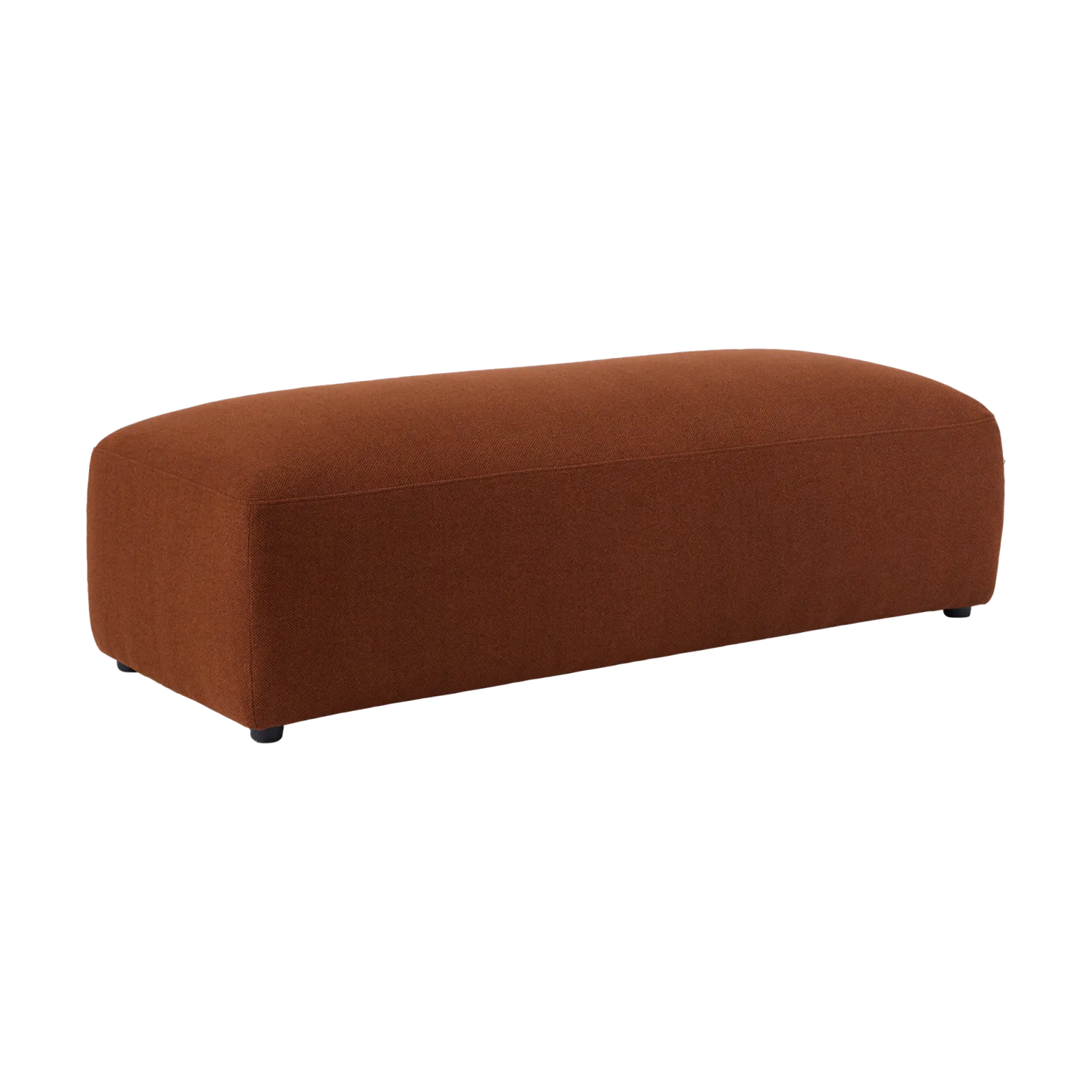 Grand pouf tissu tramé Pavel