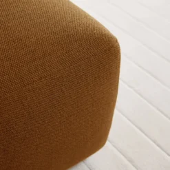 Grand pouf tissu tramé Pavel