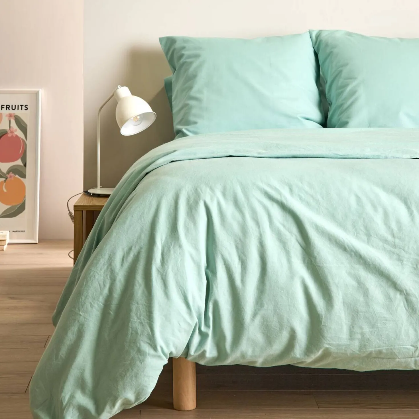 Housse de couette coton lin Valentine