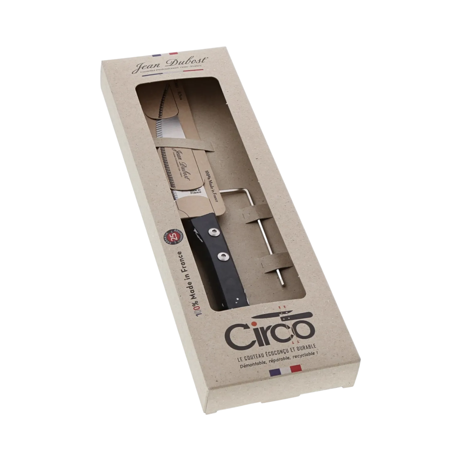 JEAN DUBOST Couteau Grill CIRCO Sense Black