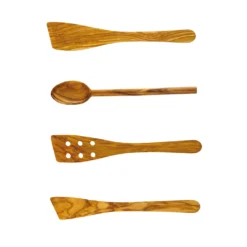 JEAN DUBOST Lot de 4 ustensiles en bois