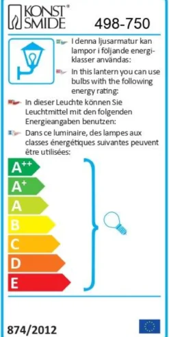 KONSTSMIDE Borne Lumineuse Orion en Aluminium