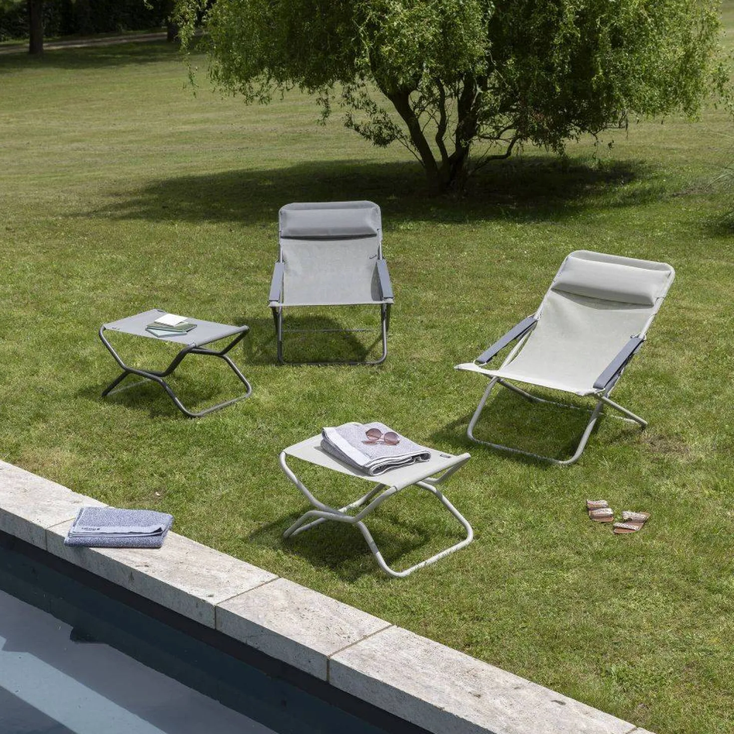 LAFUMA Repose-pieds Pliant Next Colorblock