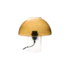 Lampe à poser champignon en verre ambré Carole