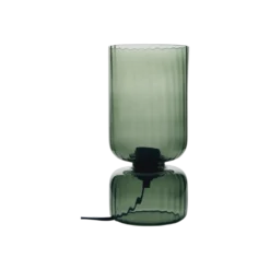 Lampe à poser en verre vert fumé Céleste