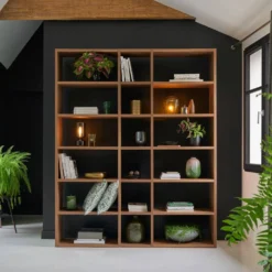 Lampe à poser en verre vert fumé Céleste