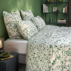 Lampe à poser en verre vert fumé Céleste