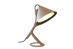 Lampe à poser Silence cuir beige