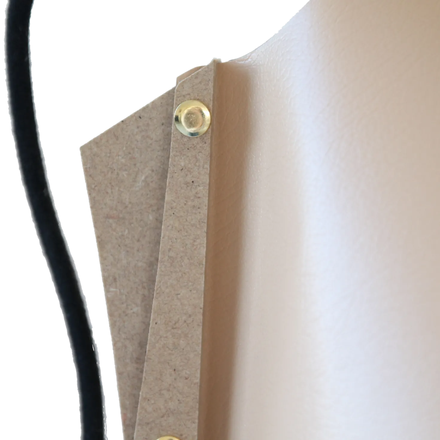 Lampe à poser Silence cuir beige