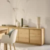 Lampe à poser tissu crème Sophie