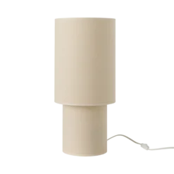 Lampe à poser tissu crème Sophie