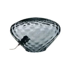 Lampe à poser verre martelé bleu Calliope