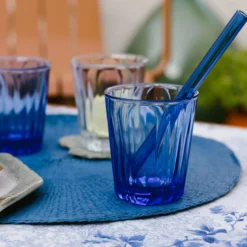 LA ROCHERE Lot de 6 Gobelets cobalt Onde
