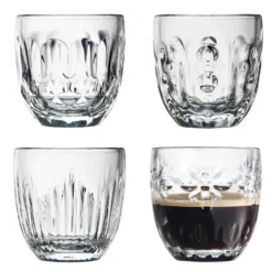 LA ROCHERE Set de 4 expressos Troquet assortis