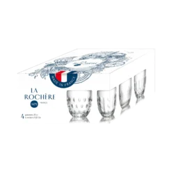 LA ROCHERE Set de 4 gobelets assortis Troquet