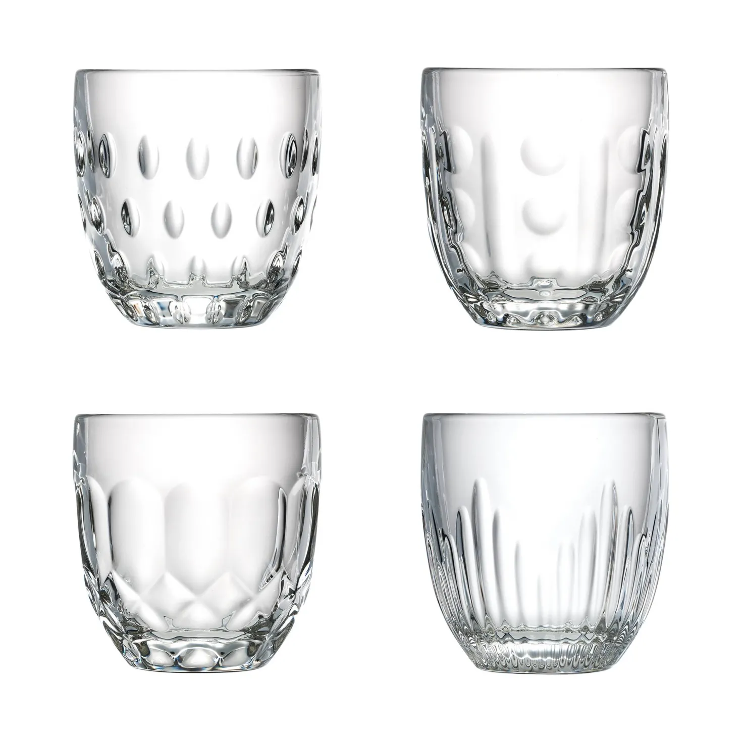 LA ROCHERE Set de 4 gobelets assortis Troquet