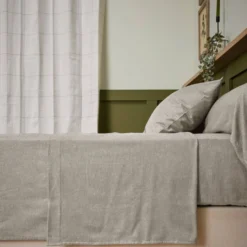 LASA HOME Drap plat coton flanelle Livia