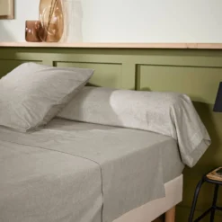 LASA HOME Drap plat coton flanelle Livia