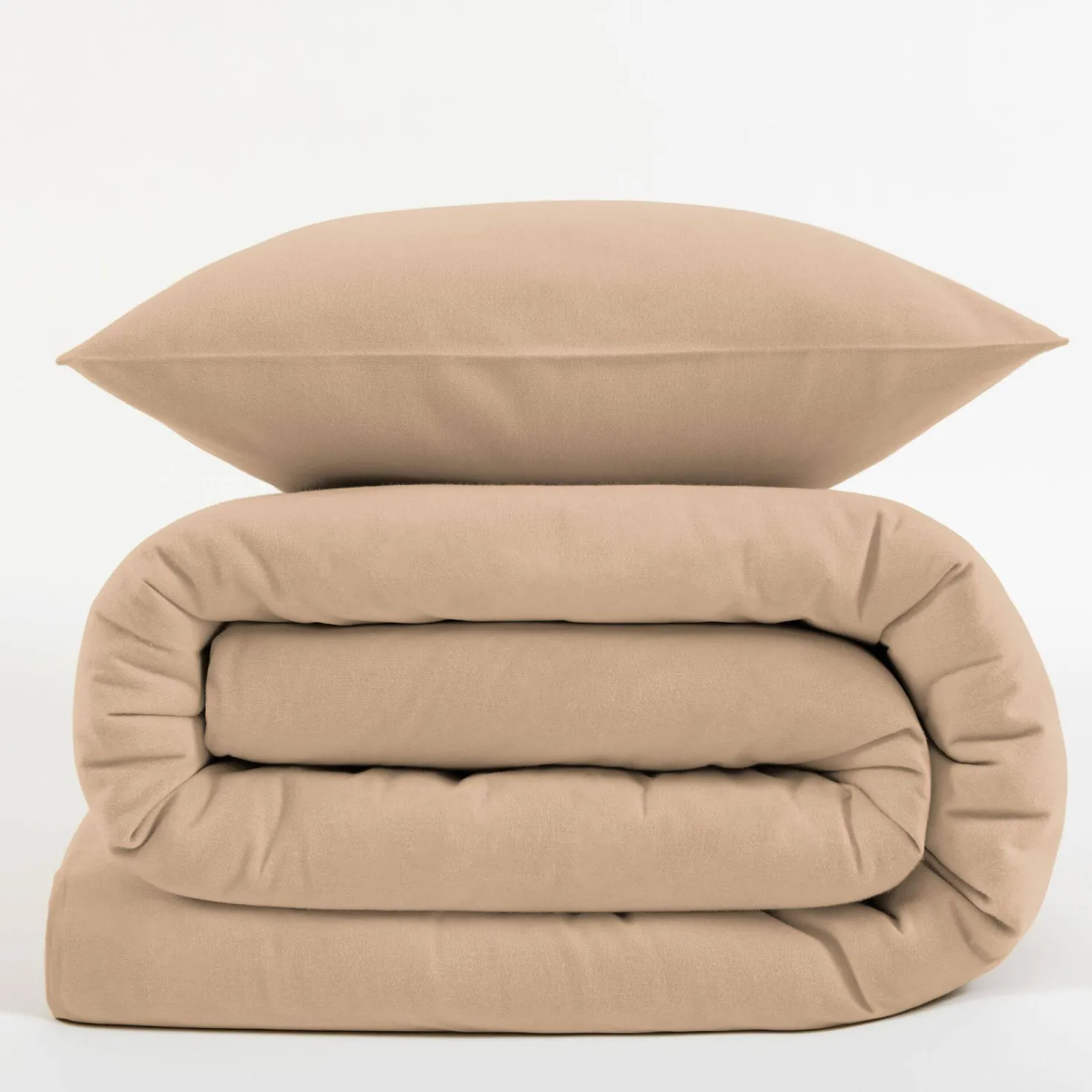 LASA HOME Housse de couette coton flanelle Livia