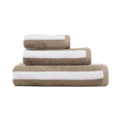 LASA HOME Serviette de bain coton recyclé Lucia