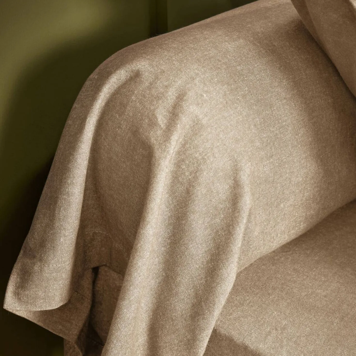 LASA HOME Taie de traversin coton flanelle Livia