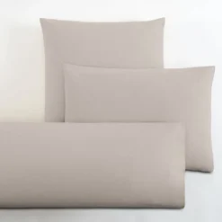 LASA HOME Taie de traversin coton flanelle Livia