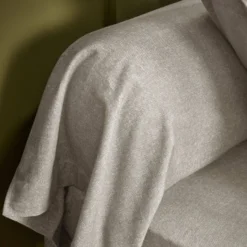 LASA HOME Taie de traversin coton flanelle Livia