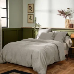 LASA HOME Taie d'oreiller coton flanelle Livia