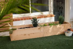 LE CARRE FANTASTIK Carré potager en bois rectangulaire 168cm, Lombrik
