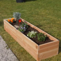 LE CARRE FANTASTIK Carré potager en bois rectangulaire 168cm, Lombrik