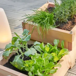 LE CARRE FANTASTIK Carré potager en bois 2 bacs et 2 niveaux 86cm, Twinik