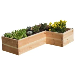 LE CARRE FANTASTIK Carré potager en bois forme L , Sympatik