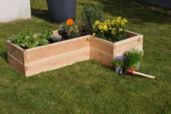 LE CARRE FANTASTIK Carré potager en bois forme L , Sympatik