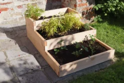 LE CARRE FANTASTIK Carré potager en bois 3 bacs et 3 niveaux, Big Triptik