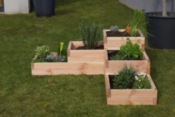 LE CARRE FANTASTIK Carré potager en bois 5 bacs et 3 niveaux, Volcanik